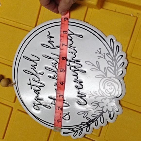 Grateful and thankful for everything metal sign - Picture 4 of 4